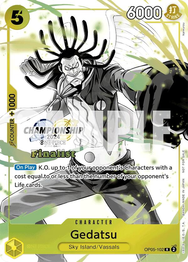 Gedatsu (Championship 2024 Card Set Vol. 2) [Finalist] [One Piece Promotion Cards] | Clutch Gaming