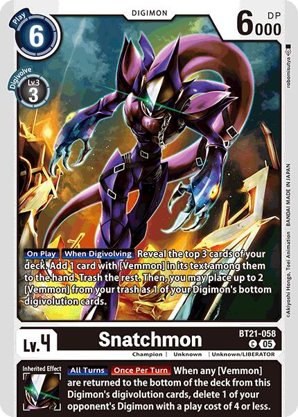 Snatchmon [BT21-058] [World Convergence] | Clutch Gaming