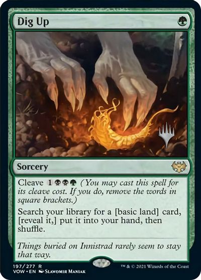 Dig Up (Promo Pack) [Innistrad: Crimson Vow Promos] | Clutch Gaming