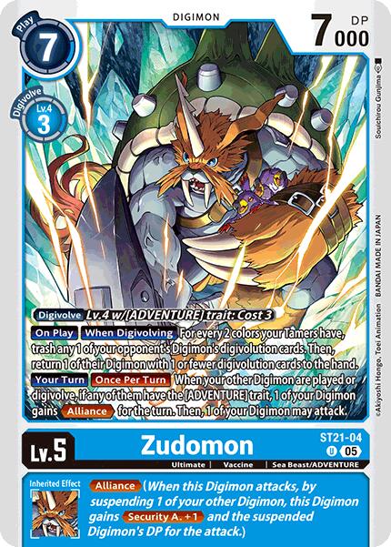 Zudomon [ST21-04] [Starter Deck: Hero of Hope] | Clutch Gaming