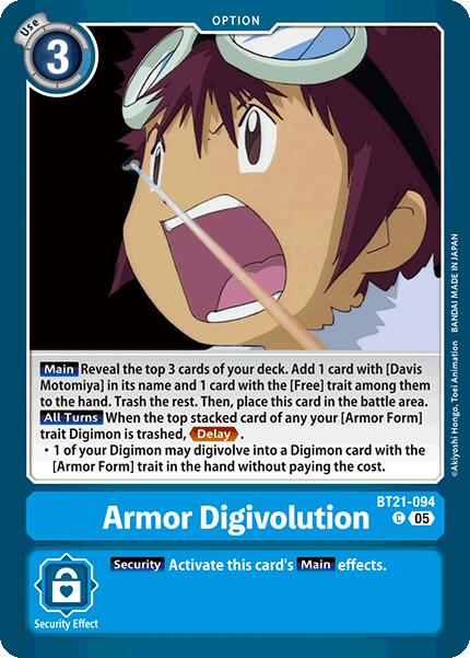 Armor Digivolution [BT21-094] [World Convergence] | Clutch Gaming