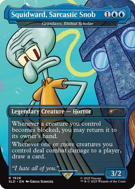 Squidward, Sarcastic Snob - Grazilaxx, Illithid Scholar [Secret Lair Drop Series] | Clutch Gaming