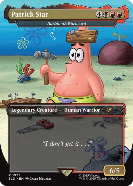 Patrick Star - Barktooth Warbeard [Secret Lair Drop Series] | Clutch Gaming