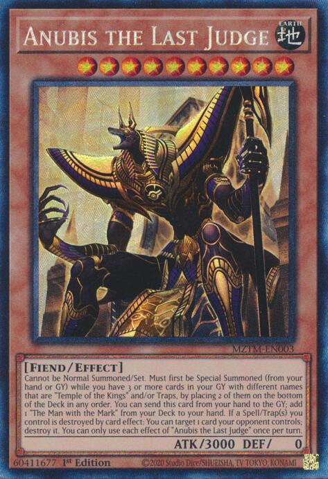 Anubis the Last Judge (Collector's Rare) [MZTM-EN003] Collector's Rare | Clutch Gaming