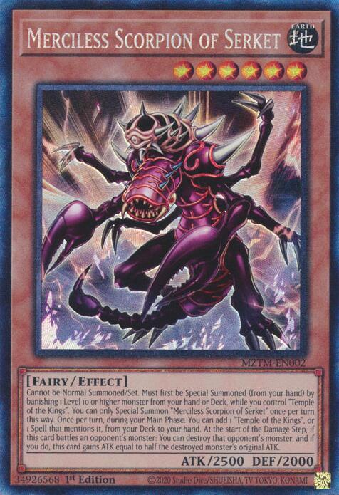Merciless Scorpion of Serket (Collector's Rare) [MZTM-EN002] Ultra Rare | Clutch Gaming