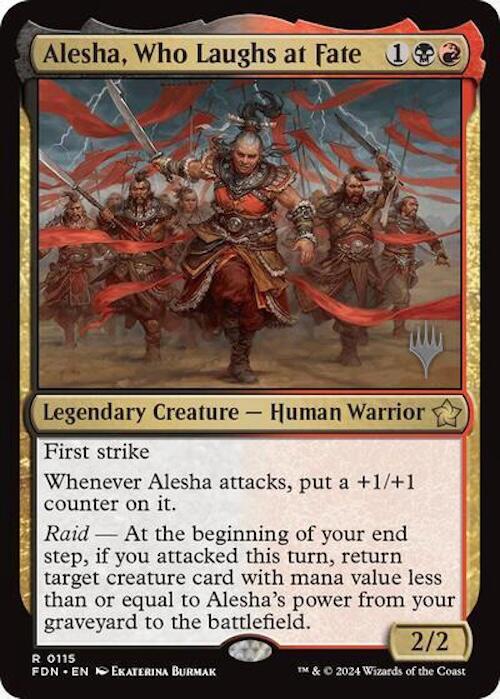 Alesha, Who Laughs at Fate (Promo Pack) [Foundations Promos] | Clutch Gaming