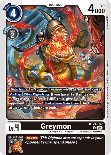Greymon [BT21-057] [World Convergence] | Clutch Gaming
