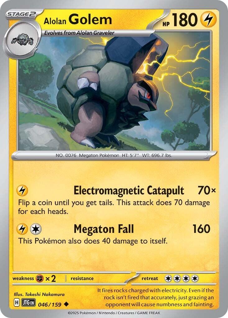 Alolan Golem (046/159) [Scarlet & Violet: Journey Together] | Clutch Gaming