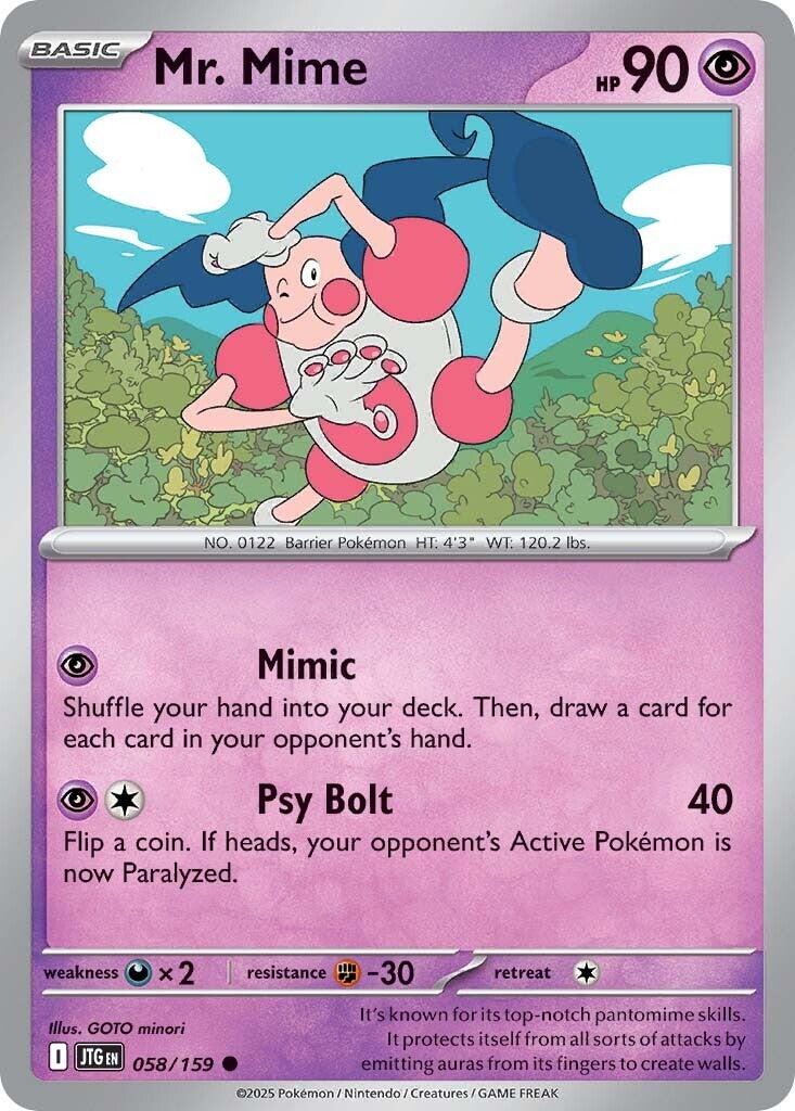 Mr. Mime (058/159) [Scarlet & Violet: Journey Together] | Clutch Gaming