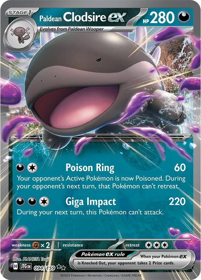 Paldean Clodsire ex (094/159) [Scarlet & Violet: Journey Together] | Clutch Gaming