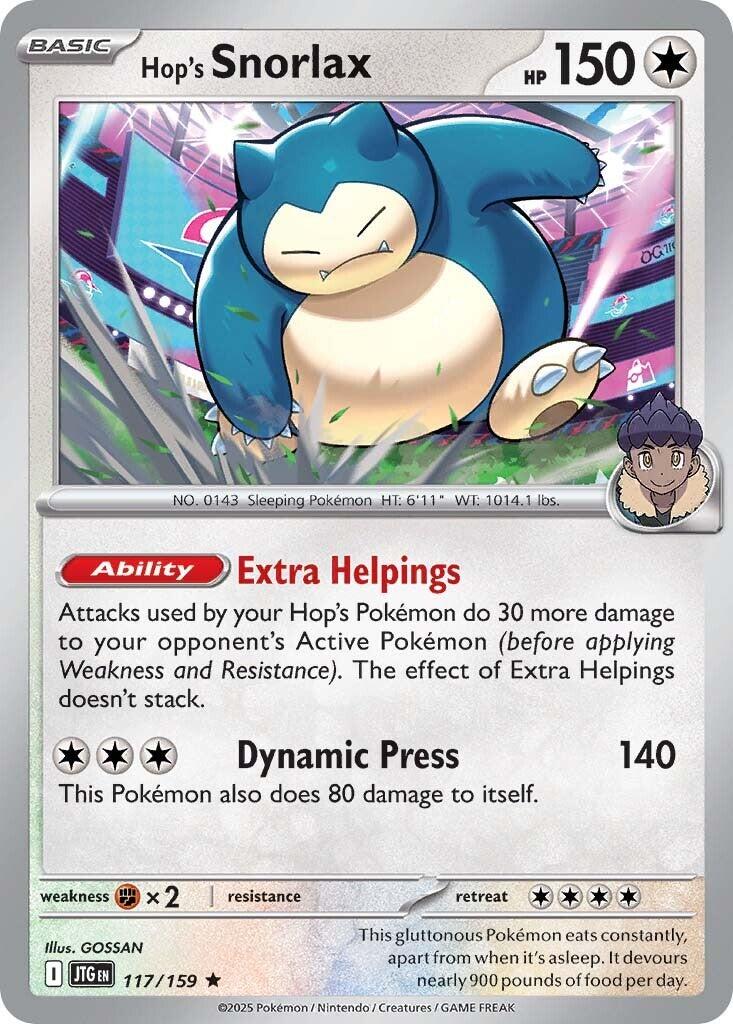 Hop's Snorlax (117/159) [Scarlet & Violet: Journey Together] | Clutch Gaming