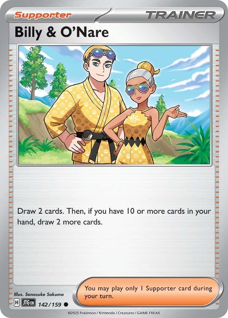 Billy & O'Nare (142/159) [Scarlet & Violet: Journey Together] | Clutch Gaming