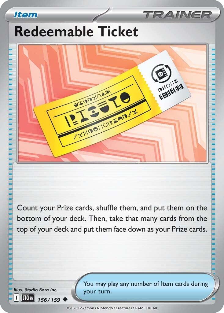 Redeemable Ticket (156/159) [Scarlet & Violet: Journey Together] | Clutch Gaming