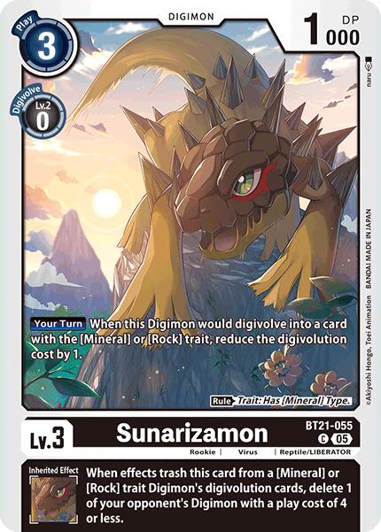 Sunarizamon [BT21-055] [World Convergence] | Clutch Gaming