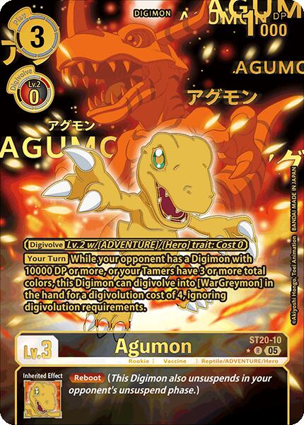 Agumon [ST20-10] (Rare Pull) [Starter Deck: Protector of Light] | Clutch Gaming