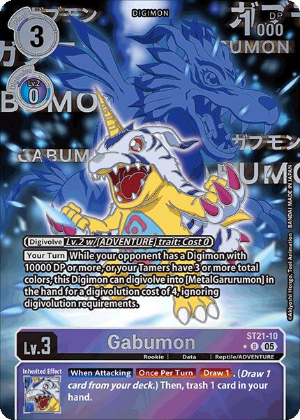 Gabumon [ST21-10] (Rare Pull) [Starter Deck: Hero of Hope] | Clutch Gaming