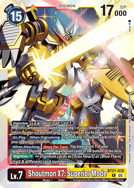 Shoutmon X7: Superior Mode [BT21-030] [World Convergence] | Clutch Gaming
