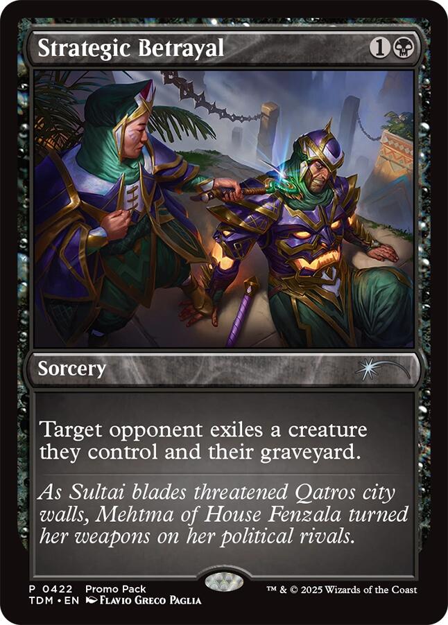 Strategic Betrayal [Tarkir: Dragonstorm Promos] | Clutch Gaming