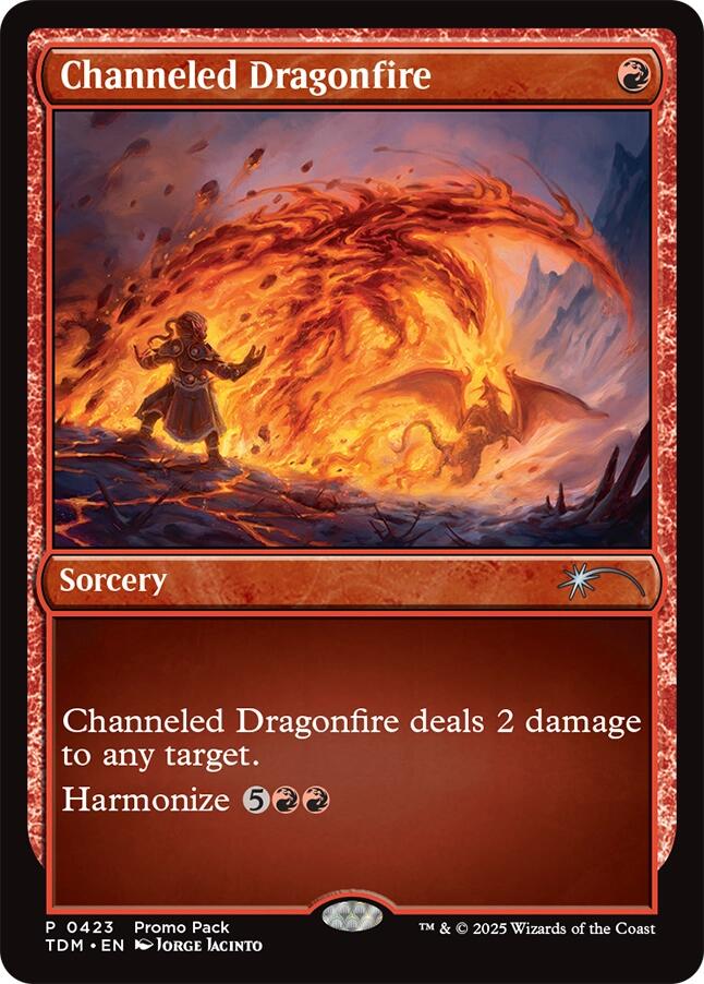 Channeled Dragonfire [Tarkir: Dragonstorm Promos] | Clutch Gaming