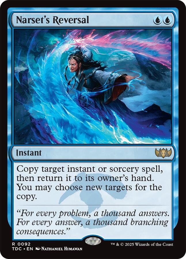 Narset's Reversal [Tarkir: Dragonstorm Commander] | Clutch Gaming