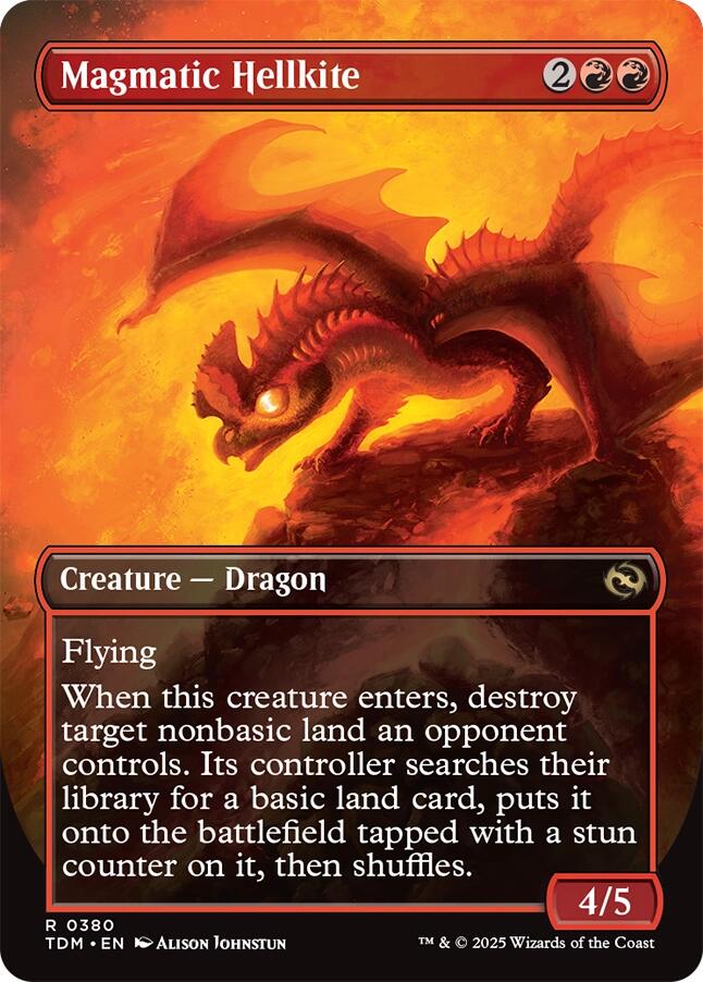 Magmatic Hellkite (Borderless) [Tarkir: Dragonstorm] | Clutch Gaming