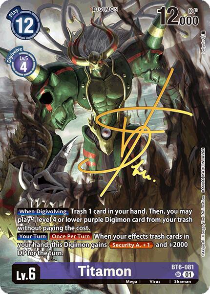 Titamon [BT6-081] (Signed) [World Convergence] | Clutch Gaming