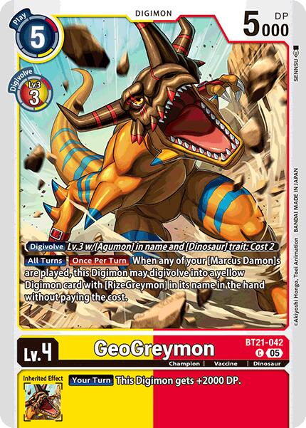 GeoGreymon [BT21-042] [World Convergence] | Clutch Gaming