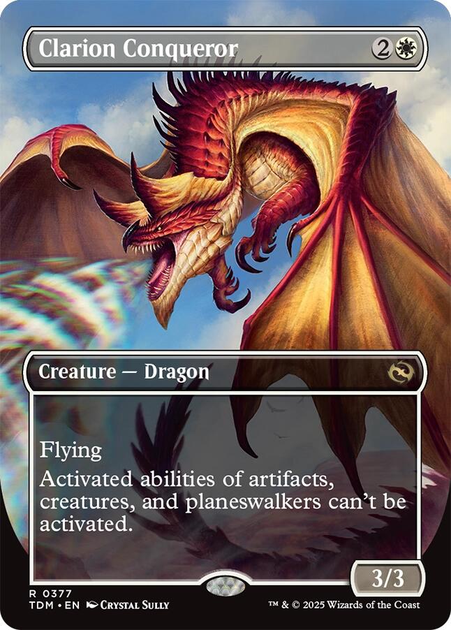 Clarion Conqueror (Borderless) [Tarkir: Dragonstorm] | Clutch Gaming