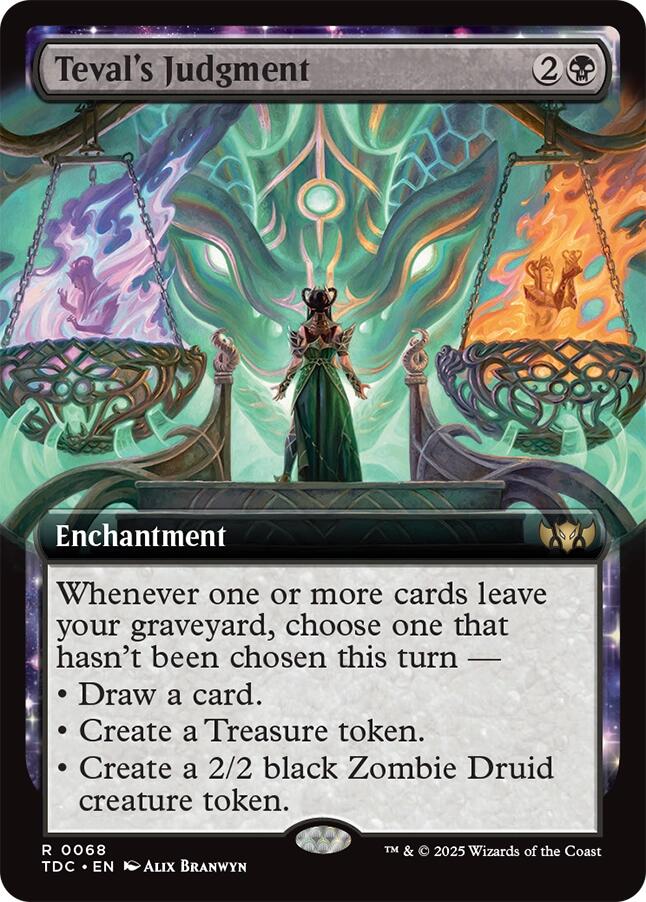 Teval's Judgment (Extended Art) [Tarkir: Dragonstorm Commander] | Clutch Gaming