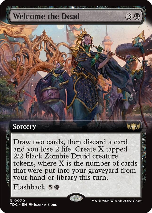 Welcome the Dead (Extended Art) [Tarkir: Dragonstorm Commander] | Clutch Gaming