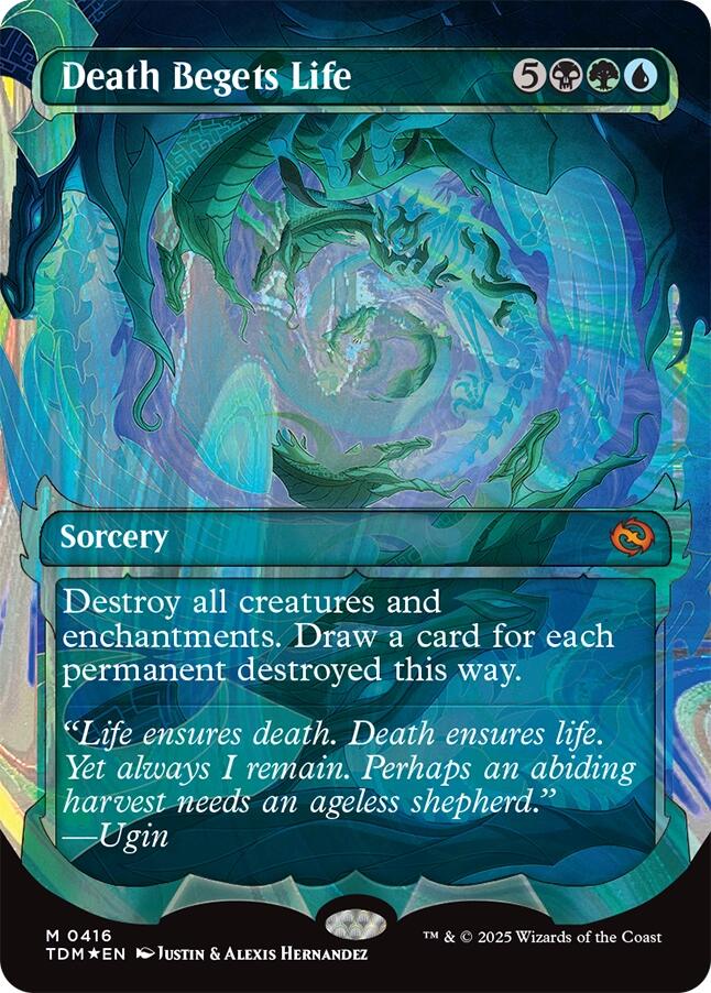 Death Begets Life (Showcase) (Halo Foil) [Tarkir: Dragonstorm] | Clutch Gaming