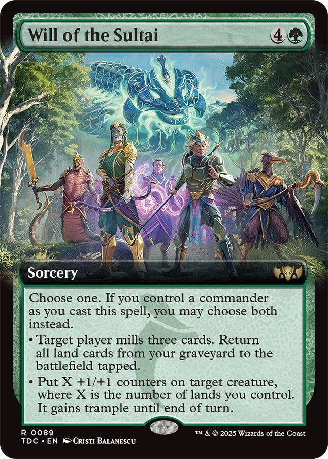 Will of the Sultai (Extended Art) [Tarkir: Dragonstorm Commander] | Clutch Gaming