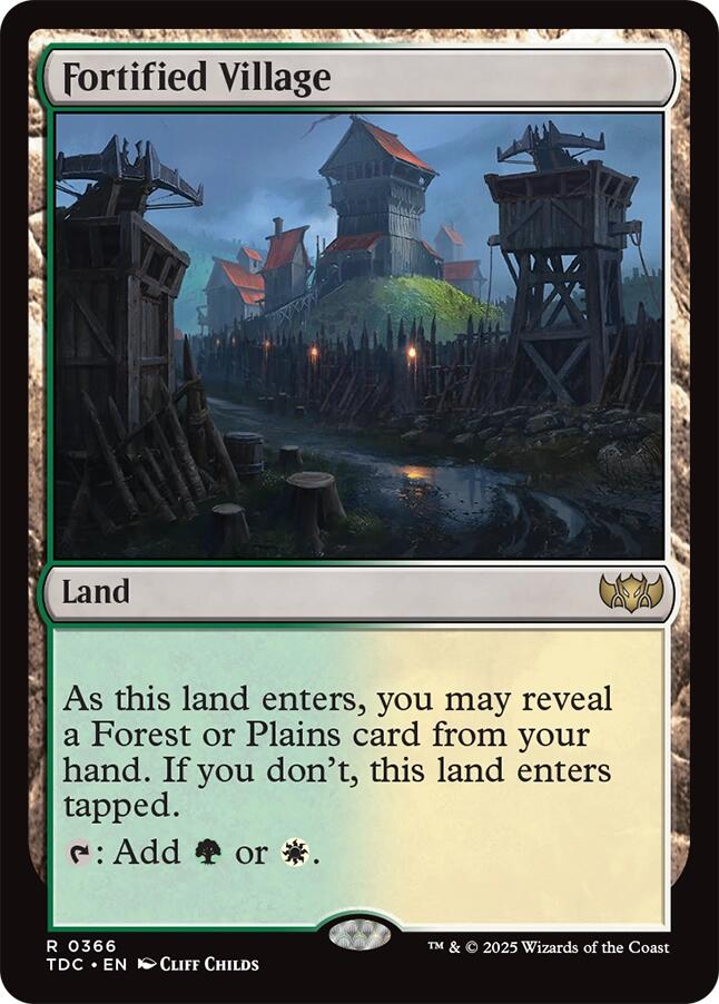 Fortified Village [Tarkir: Dragonstorm Commander] | Clutch Gaming
