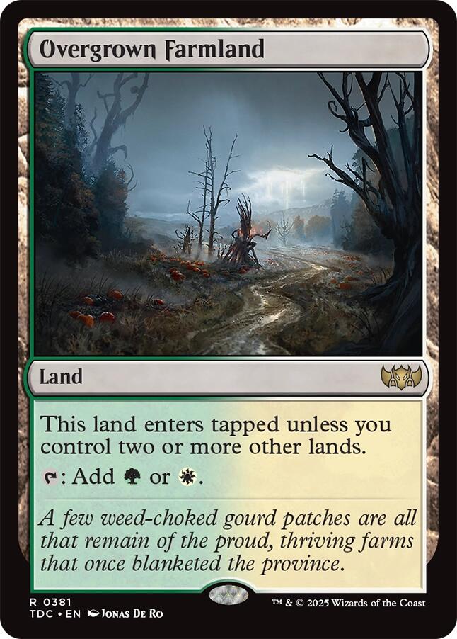 Overgrown Farmland [Tarkir: Dragonstorm Commander] | Clutch Gaming