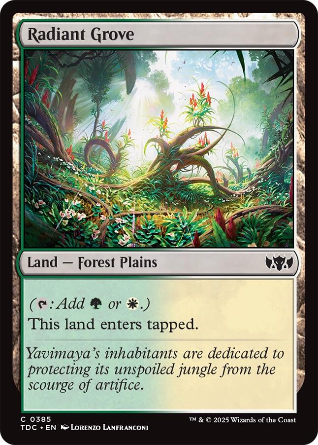 Radiant Grove [Tarkir: Dragonstorm Commander] | Clutch Gaming