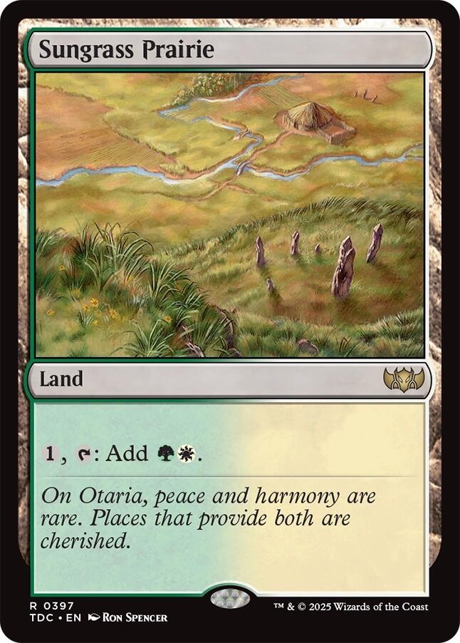 Sungrass Prairie [Tarkir: Dragonstorm Commander] | Clutch Gaming