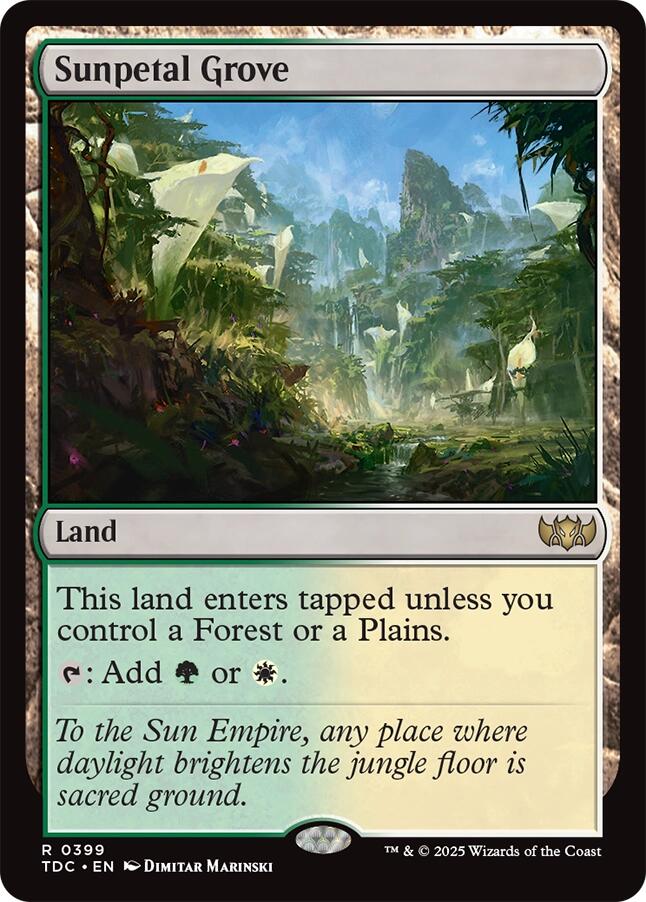 Sunpetal Grove [Tarkir: Dragonstorm Commander] | Clutch Gaming