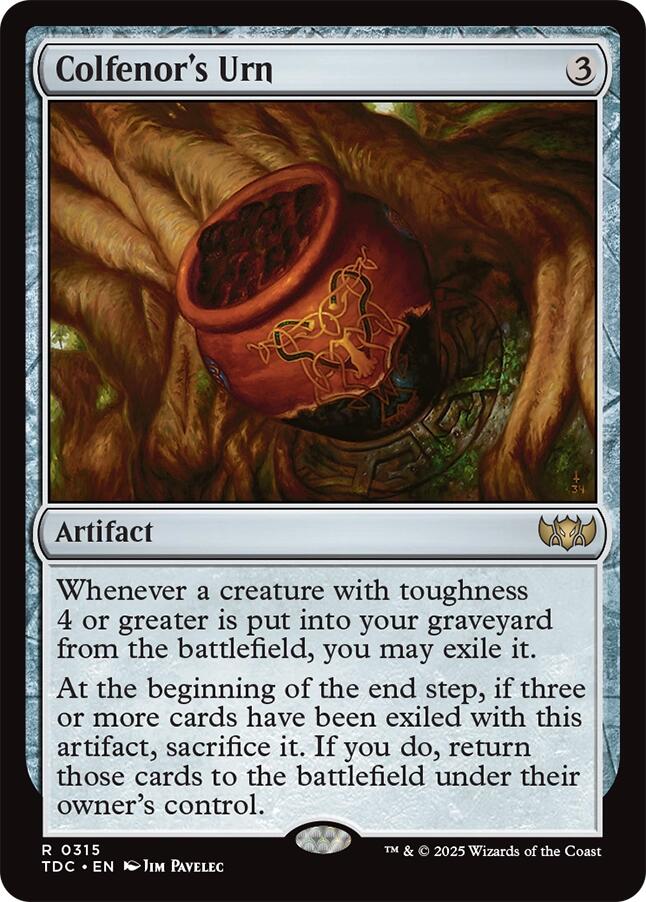 Colfenor's Urn [Tarkir: Dragonstorm Commander] | Clutch Gaming