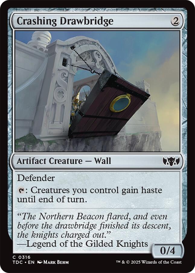 Crashing Drawbridge [Tarkir: Dragonstorm Commander] | Clutch Gaming