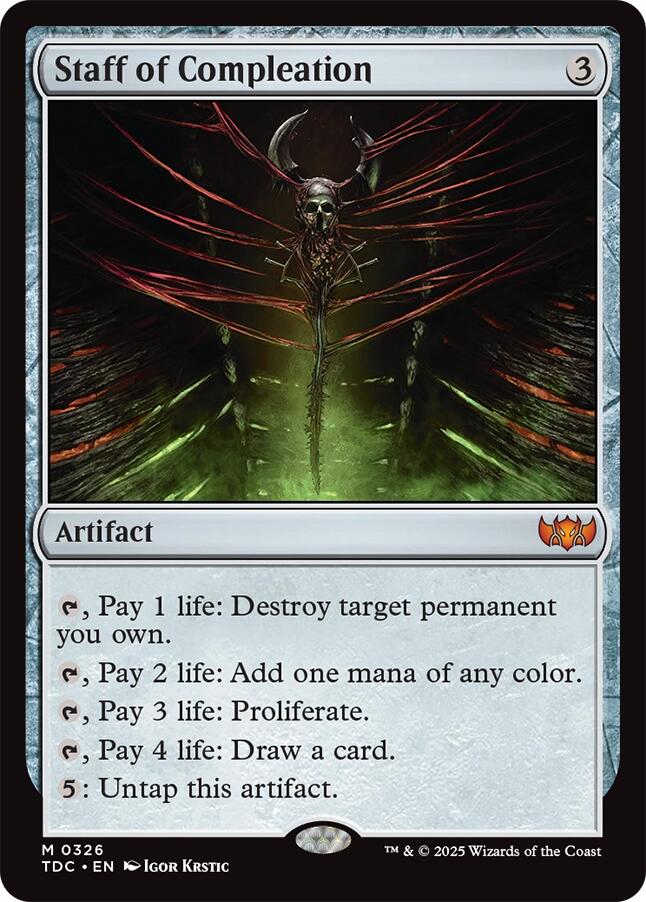 Staff of Compleation [Tarkir: Dragonstorm Commander] | Clutch Gaming