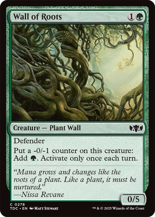 Wall of Roots [Tarkir: Dragonstorm Commander] | Clutch Gaming