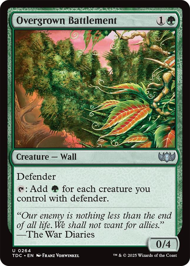 Overgrown Battlement [Tarkir: Dragonstorm Commander] | Clutch Gaming