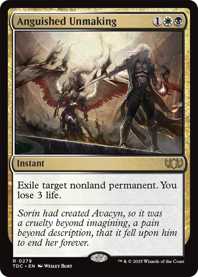 Anguished Unmaking [Tarkir: Dragonstorm Commander] | Clutch Gaming