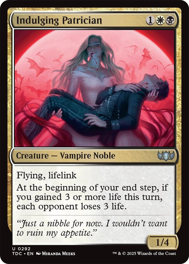 Indulging Patrician [Tarkir: Dragonstorm Commander] | Clutch Gaming
