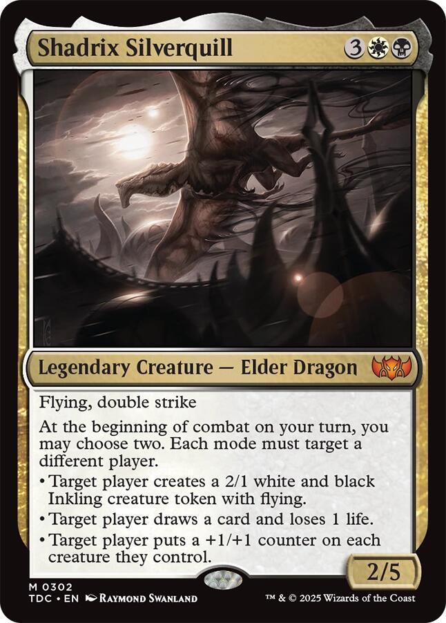 Shadrix Silverquill [Tarkir: Dragonstorm Commander] | Clutch Gaming