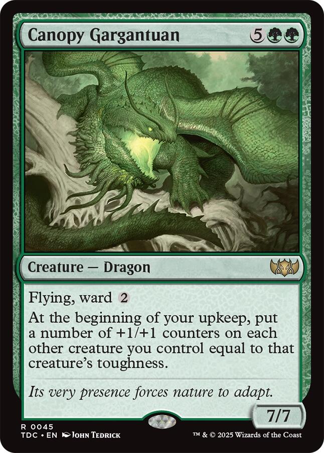 Canopy Gargantuan [Tarkir: Dragonstorm Commander] | Clutch Gaming