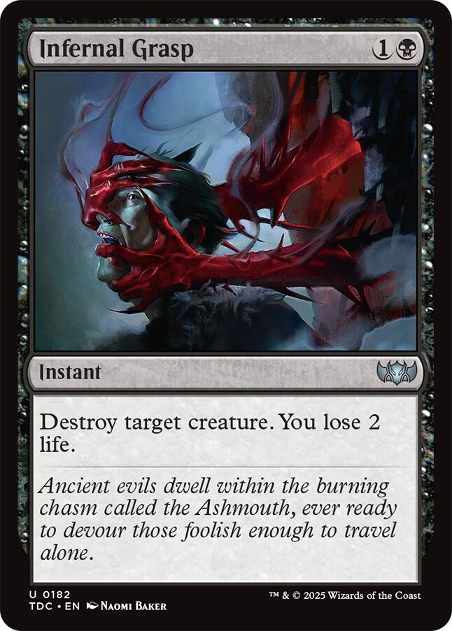 Infernal Grasp [Tarkir: Dragonstorm Commander] | Clutch Gaming