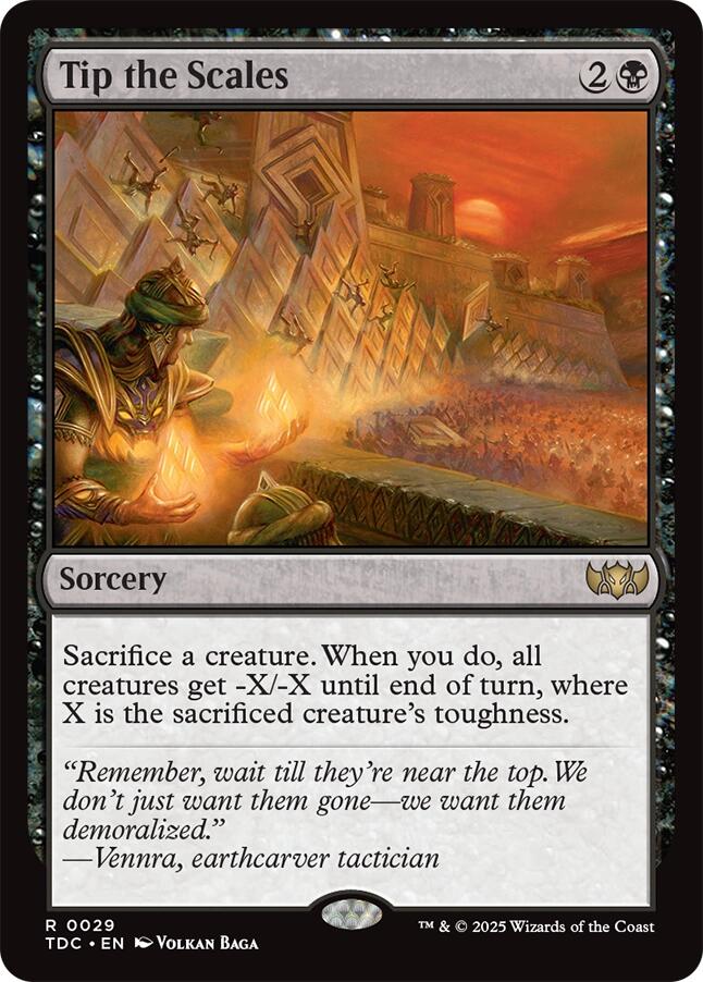 Tip the Scales [Tarkir: Dragonstorm Commander] | Clutch Gaming