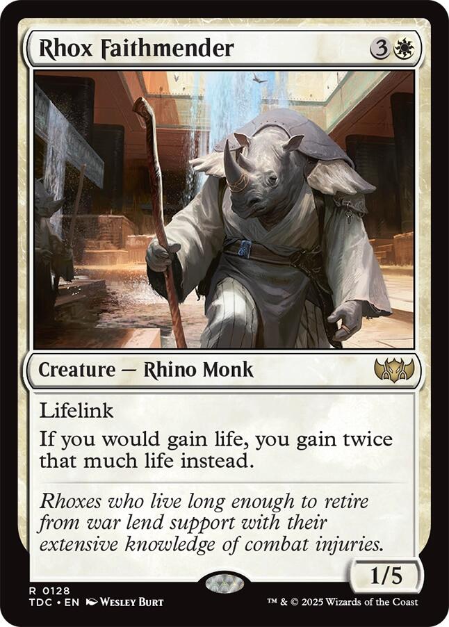 Rhox Faithmender [Tarkir: Dragonstorm Commander] | Clutch Gaming
