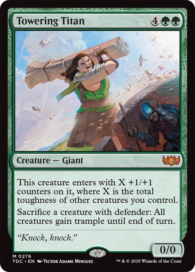 Towering Titan [Tarkir: Dragonstorm Commander] | Clutch Gaming
